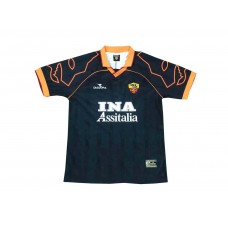 Roma 99/00 Away Black Soccer Jersey